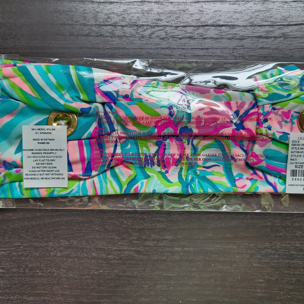 Lilly Pulitzer Vibrant Floral Face Mask
